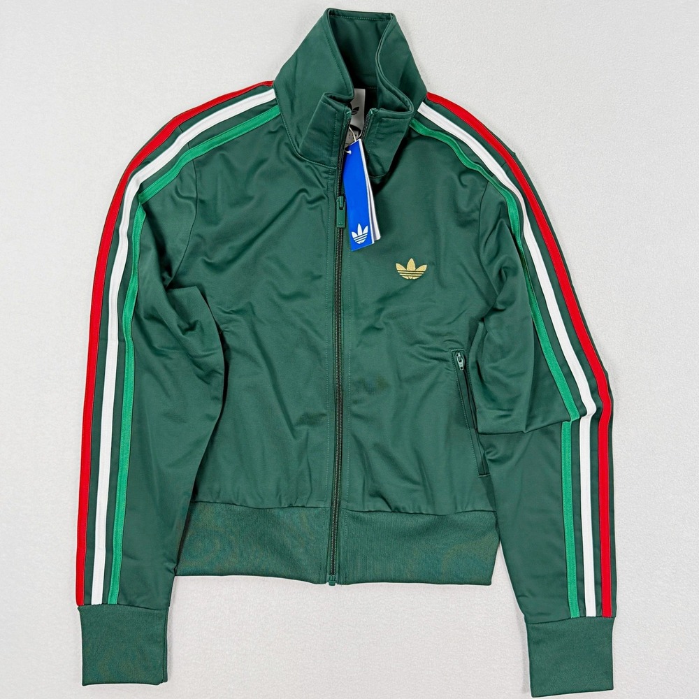 Adidas Firebird Track Top Team Dark Green Mexico / Size S Womens KC6568, New
